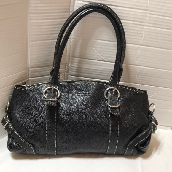 Prada Handbags - Prada vintage pebble leather satchel with silver tone hardware. EUC